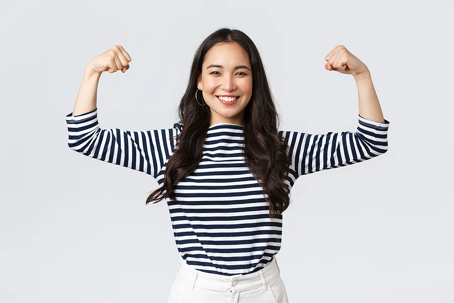 Strong, Smiling Woman