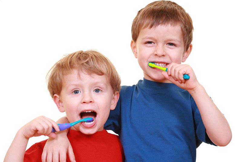 Children with good dental habits