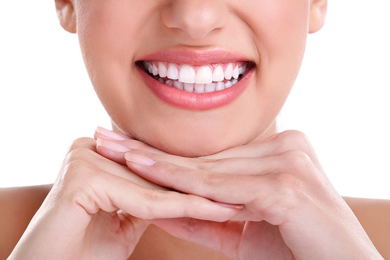 teeth whitening charcoal woman